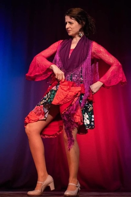 Classic Flamenco Silk Shawl in Plain Colors (many available) by AmapolasMoras (Etsy)