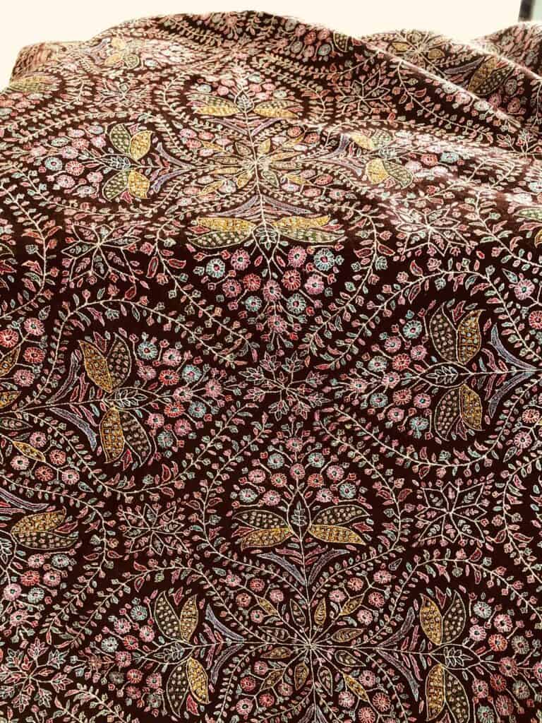 intricate jamawar shawl