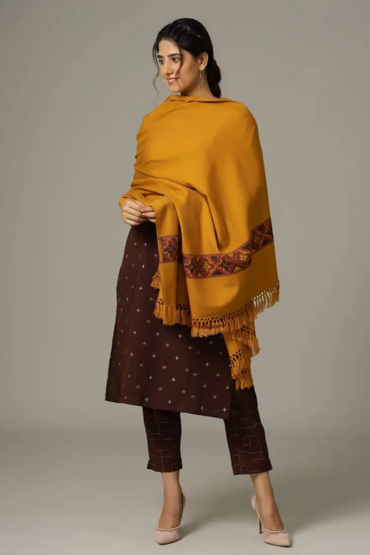 Indian Wool Meditation Prayer Shawl by Ravaiyaa