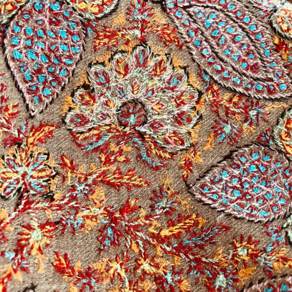 jamawar shawl closeup
