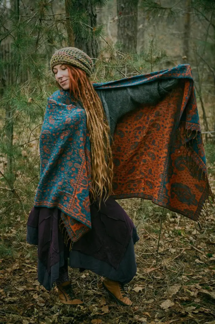 Paisley Oversized Indian Shawl by ForestGnomies
