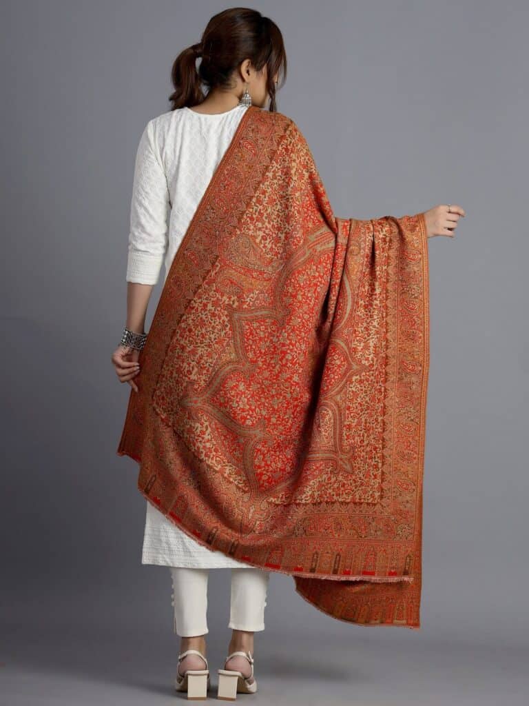 modern jamawar shawl