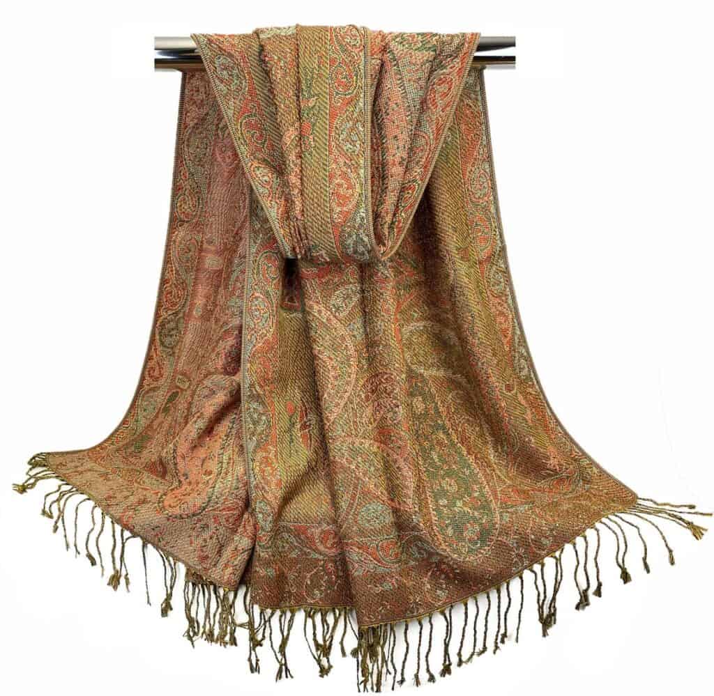 vintage style jamawar shawl