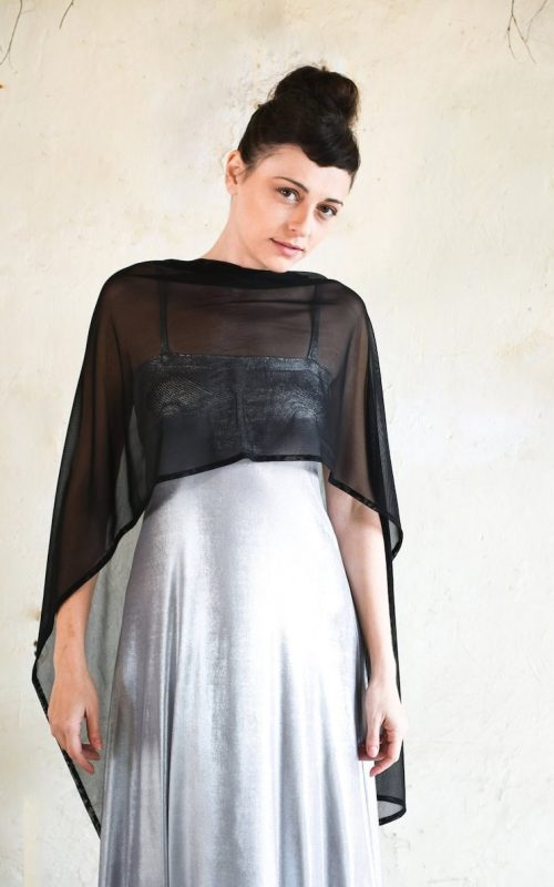 black evening shawl
