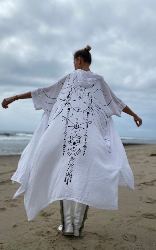 Designer Wearable Art Kimono Robe