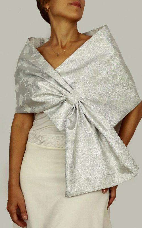 Metallic-Silver-Bridal-Cover-Up