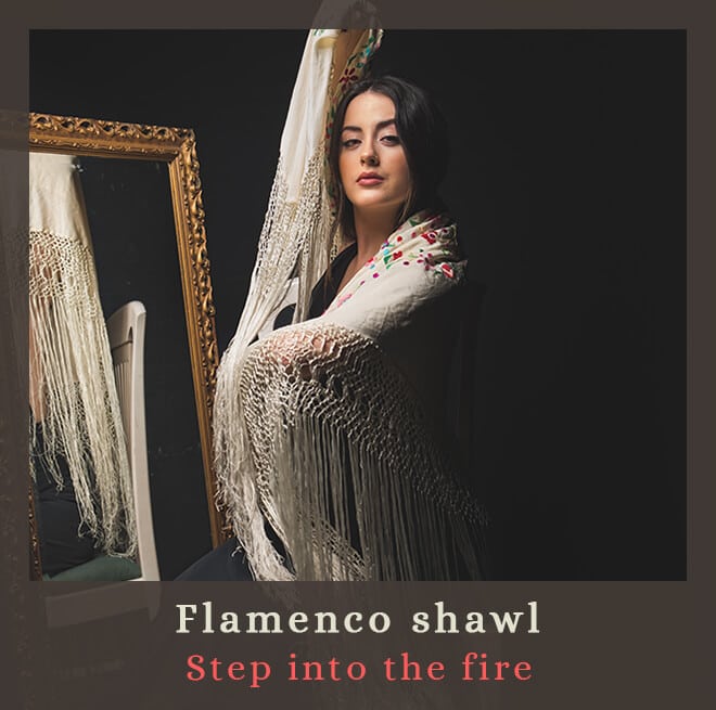 flamenco shawl, step into the fire