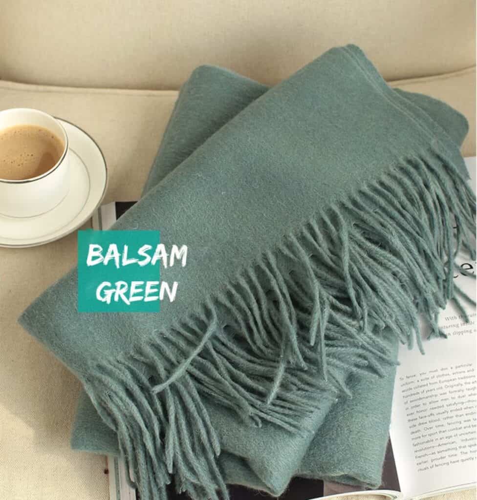 balsam green Unisex Winter Shawl by Duotopia (Etsy)