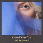 women wearing sheer summer shawl